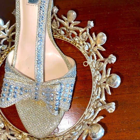 đź‘‘INC - Reesie Rhinestone Silver Evening Sandals - Picture 3 of 11
